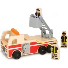 Wooden Toys Toy Cars Melissa & Doug Classic Wooden Fire Truck