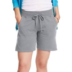 Hanes Women's Jersey Pocket Short - Light Steel