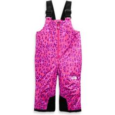 The North Face Outerwear Pants Children's Clothing The North Face Toddler Snowquest Insulated Bib - Cabaret Pink Leoprd Small Print (NF0A5G9Y-352)