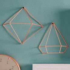 Copper Interior Details Umbra Prisma 3-Pack Wall Decoration 3pcs