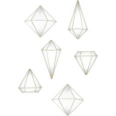 Brass Wall Decorations Umbra Prisma 6-Pack Wall Decoration 6pcs