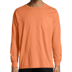 Hanes ComfortWash Garment Dyed Long Sleeve Pocket T-shirt Unisex - Horizon