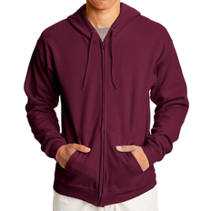 Hanes ComfortBlend EcoSmart Full Zip Hoodie - Maroon