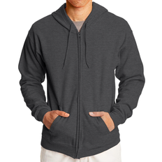 Hanes ComfortBlend EcoSmart Full Zip Hoodie - Charcoal Heather