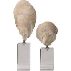 Beige Figurines Uttermost Oyster Shell Figurine 38.1cm 2pcs