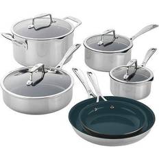 Zwilling Clad CFX Set di pentole con coperchio 10 Parti