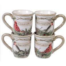 Certified International Holly & Ivy Mug 53.23cl 4pcs