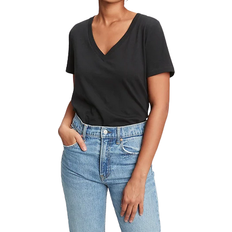 GAP Vintage V-Neck T-shirt - True Black