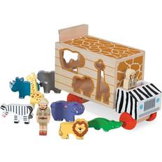 Elephant Play Set Melissa & Doug Classic Toy Safari Animal Rescue Truck