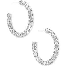 Kendra Scott Silver Plated Earrings Kendra Scott Maggie Small Hoop Earrings - Silver