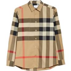 Burberry Check Stretch Cotton Poplin Shirt - Archive Beige