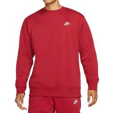 Nike sportswear club fleece crew sweatshirt Nike Sportswear Club Fleece Crew Sweater - Pomegranate/White