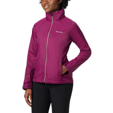 Mesh - Women Rain Clothes Columbia Women’s Switchback III Jacket - Dark Raspberry