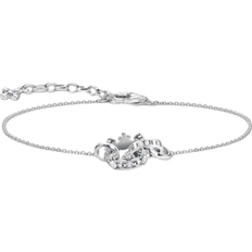 Shiny Bracelets Thomas Sabo Crown Bracelet - Silver/Transparent