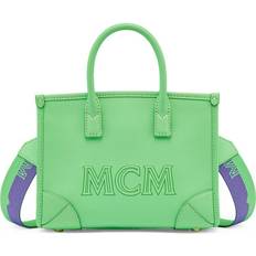 MCM Mini Leather München Tote - Summer Green