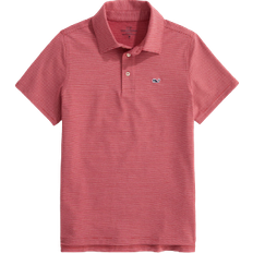 Vineyard Vines Boy's St. Jean Stripe Sankaty Polo - Lighthouse Red (3G010130)