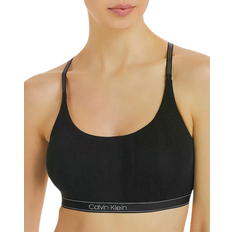 Calvin Klein Pure Ribbed Unlined Bralette - Black