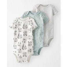 Recycled Materials Bodysuits Children's Clothing Carter's Organic Cotton Rib Bodysuits 3-Pack - Koala (V_1K614010)