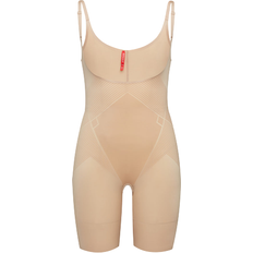 Elastane/Lycra/Spandex Bodysuits Spanx Thinstincts 2.0 Open-Bust Mid-Thigh Bodysuit - Beige Beige