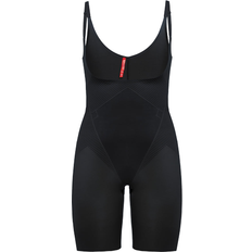 Thinstincts 2.0 Open-Bust Mid-Thigh Bodysuit - Very Black