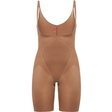 Spanx Thinstincts 2.0 Open-Bust Mid-Thigh Bodysuit - Cafe Au Lait