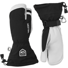 Tøj Hestra Army Leather Heli Ski 3-Finger Gloves - Black