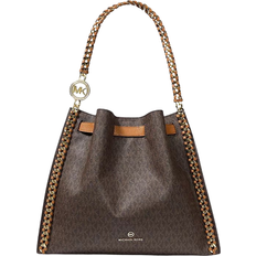 Michael Kors Totes & Shopping Bags on sale Michael Kors Mina Large Chain Shoulder Tote - Brown/Acorn/Gold