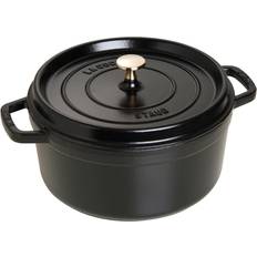 Staub Cocotte Con Vaporera 26 cm Redonda Fundido - Black 5.25 L 26 cm