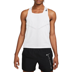 Herre - Hvid - Løb Toppe NIKE Dri-FIT ADV AeroSwift Racing Vest Men - White/Black