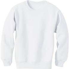 White Sweatshirts Children's Clothing Hanes Youth ComfortBlend EcoSmart Crewneck Sweatshirt - White