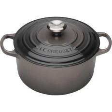 Le Creuset Flint Signature Cast Iron Round with lid 4.2 L 24 cm