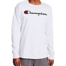 Champion Classic Script Logo Long Sleeve T-shirt - White