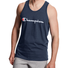 Unisex Tank Tops Champion Classic Graphic Script Logo Tank Top Unisex - Navy