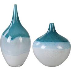 Glass Vases Uttermost Carla Vase 38.1cm 2pcs