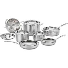 Cuisinart Multiclad Pro Tri-Ply Cookware Set with lid 12 Parts