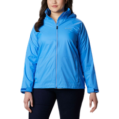 Blue - Women Rain Jackets & Rain Coats Columbia Women’s Switchback III Jacket Plus - Harbor Blue