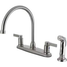 Waterfall Spout Kitchen Taps Kingston Brass NuvoFusion FB2798NDLSP Brushed Nickel