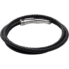 John Hardy Bamboo Triple Wrap Bracelet - Black/Silver