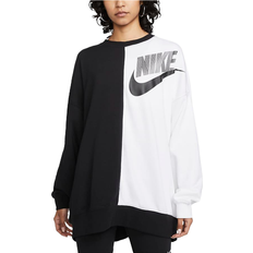 Nike Nsw Ft Flc Oos Crew - Black/White