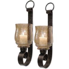 Metal Candle Holders Uttermost Joselyn Sconces Candle Holder 18" 2