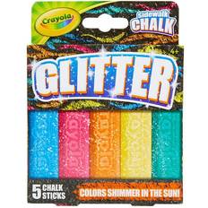 Sidewalk Chalk Crayola Sidewalk Chalk Glitter 5pcs