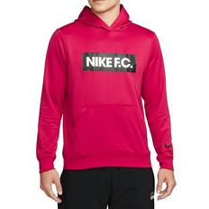 Pink - Soccer Sweaters Nike F.C. Football Hoodie Men - Mystic Hibiscus/White/Black