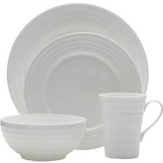 Avec Poignée Services de Table Mikasa Nellie White 16-Piece Dinnerware Set Service de Table 16pcs