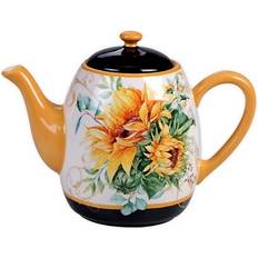 Handwash Teapots Certified International Sunflower Fields Teapot 1.18L