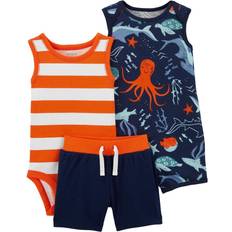 Babys - Mehrfarbig Sonstige Sets Carter's Nautical Bodysuit & Short Set 3-pack - Multi (V_1N041110)