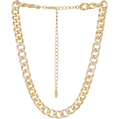 Ettika Life of Links Crystal & 18K Gold Plated Necklace