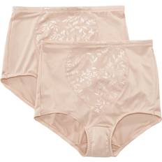 Bali Jacquard Shaping Brief 2-pack - Nude Jacquard