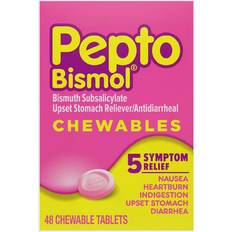 Pepto Bismol 5 Symptom Fast Relief Chewable Tablets 48 pcs