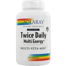 Solaray multi vitamin Solaray Twice Daily Multi Energy Iron Free 120 Capsules