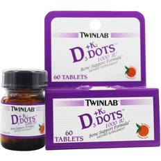 Vitamins & Supplements Twinlab D3 K2 Dots 60 Tablets